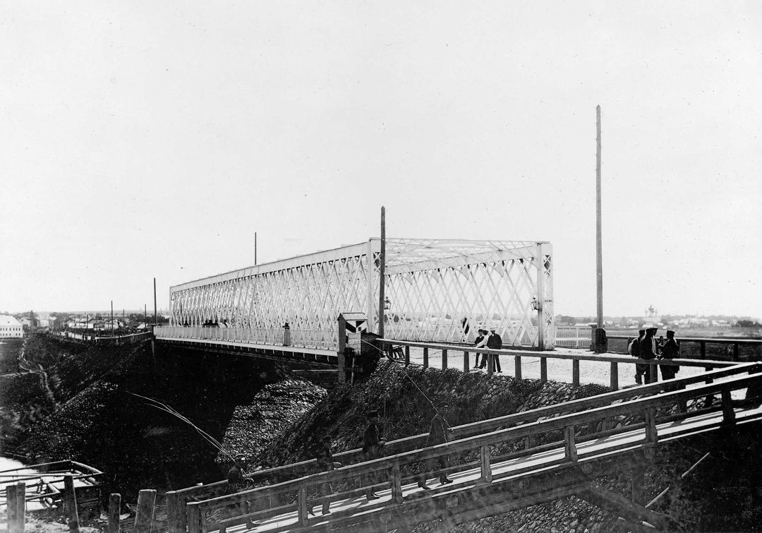 Мост через реку Которосль в г. Ярославле. 1900-е гг.