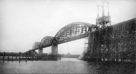 Строительство железнодорожного моста в Ярославле. 12 июля 1913 г.