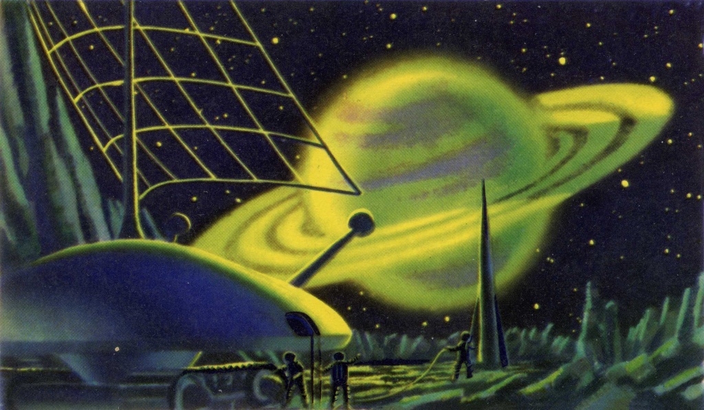 Сатурн. На Титане. Автор: Соколов А. 1963 г.
